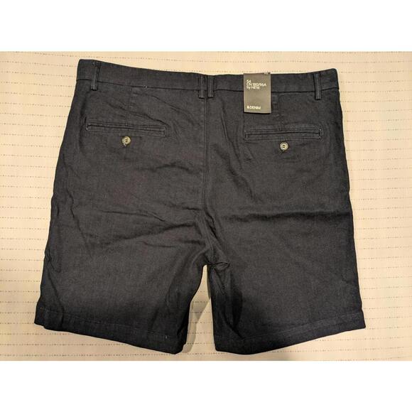 H&M &Denim Dark Navy Denim Shorts - Size 38 NWT - Picture 6 of 8